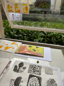 Le jardin de l'atelier à Caen